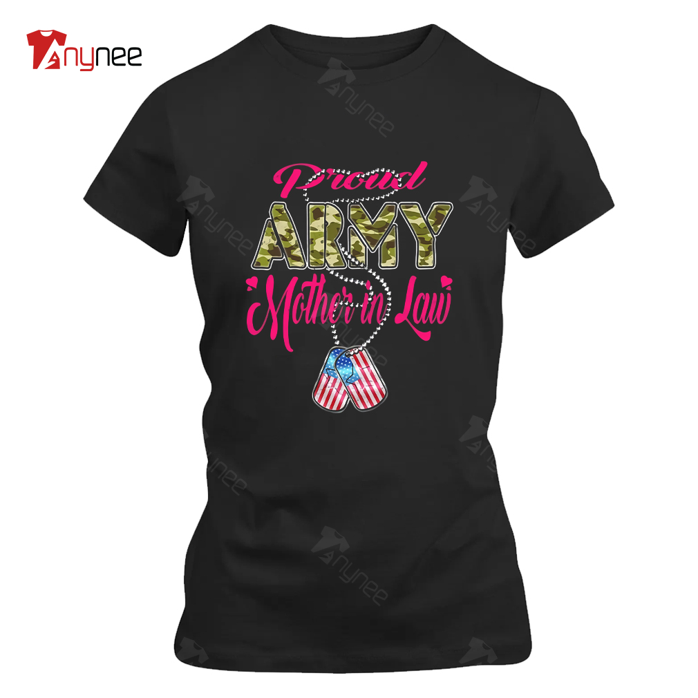 Proud Army Mother In Law Us Flag Dog Tags Military Family Shirt Proud Army Mother In Law Us Flag Dog Tags Military Family Shirt
