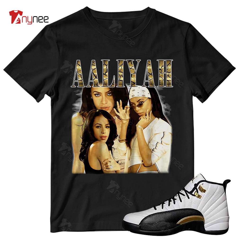 Aaliyah Retro 90's Vintage Raptee Black Air Jordan 12 Royalty 12s Shirt Aaliyah Retro 90's Vintage Raptee Black Air Jordan 12 Royalty 12s Shirt