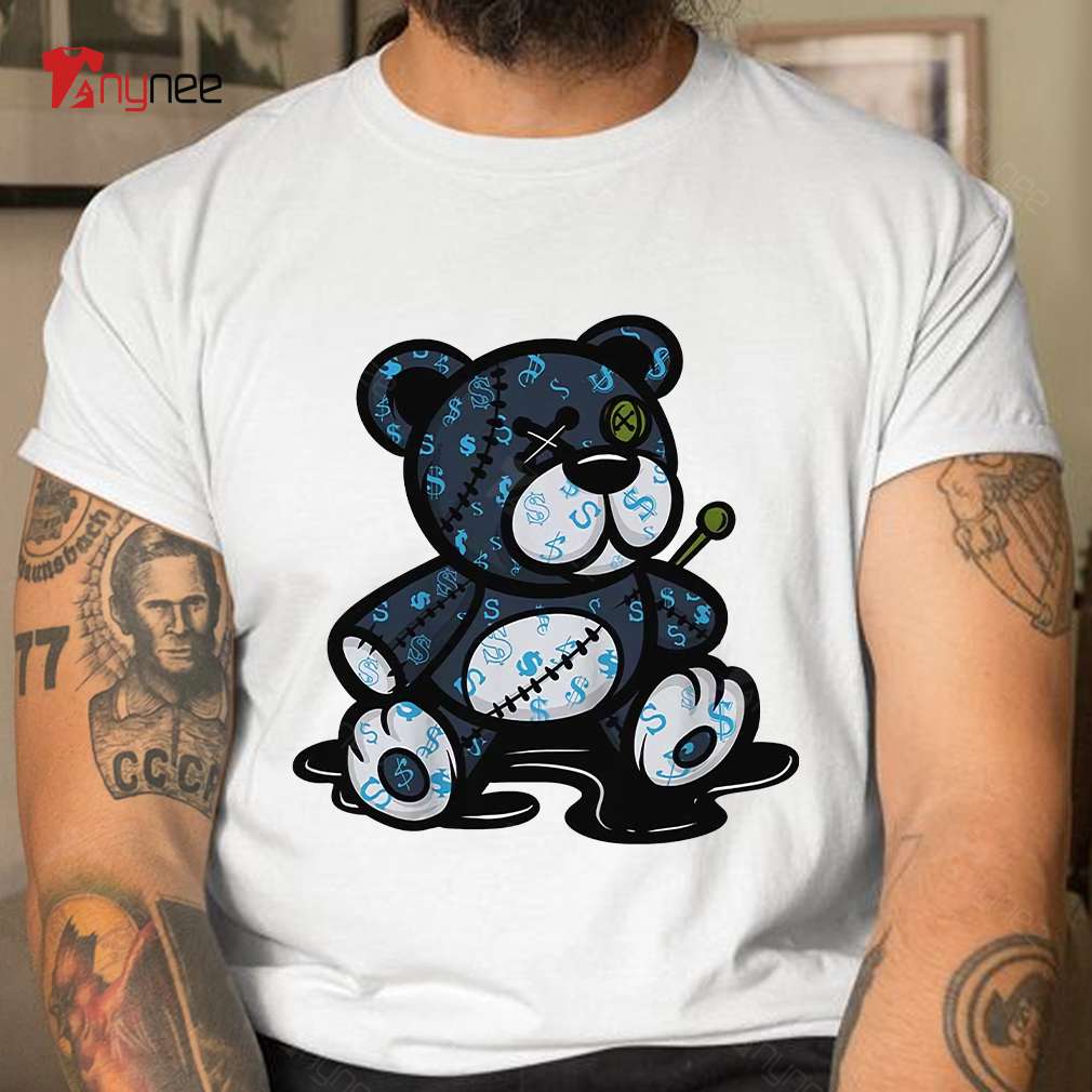 Teddy Bear All Money In White Jordan 13 Obsidian Shirt Teddy Bear All Money In White Jordan 13 Obsidian Shirt
